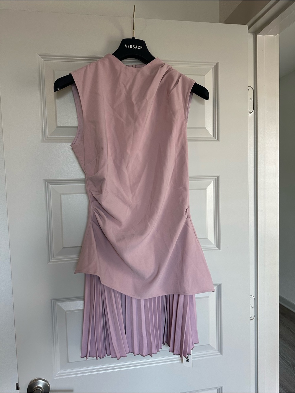 NWT Commense Dusty Rose Pleated Dress - Medium - Picture 3 of 5